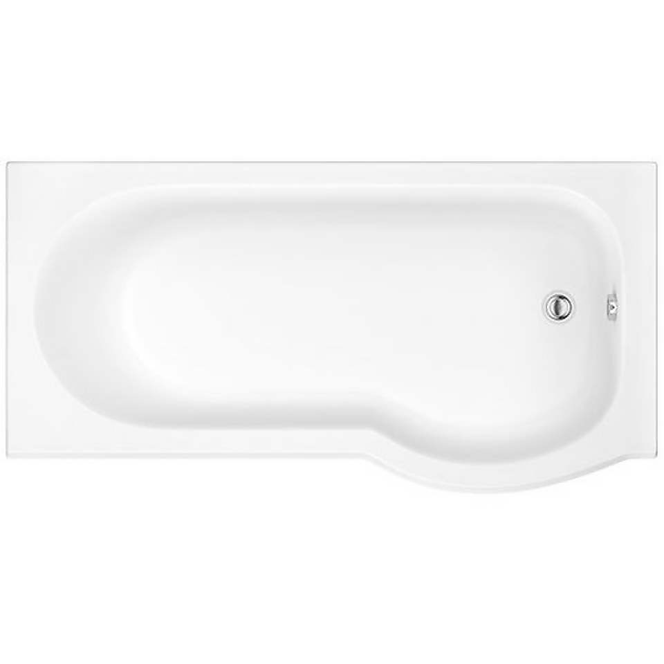 Bathstore Pilma Right Hand Shower Bath with Screen - 1500 x 850mm