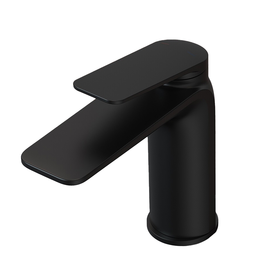 Bathstore Aero Basin Mixer Tap (No Waste) Matt Black Homebase