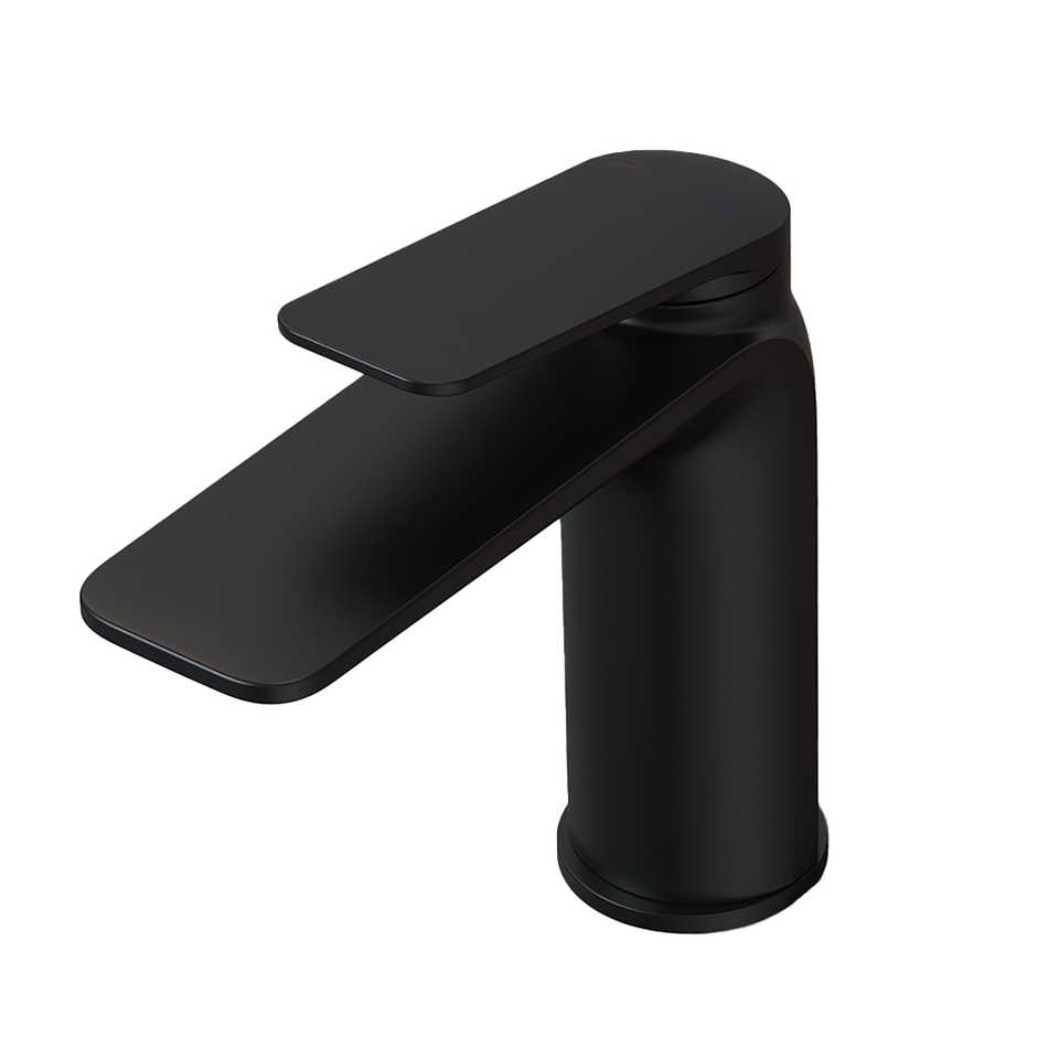 Bathstore Aero Basin Mixer Tap (No Waste) - Matt Black