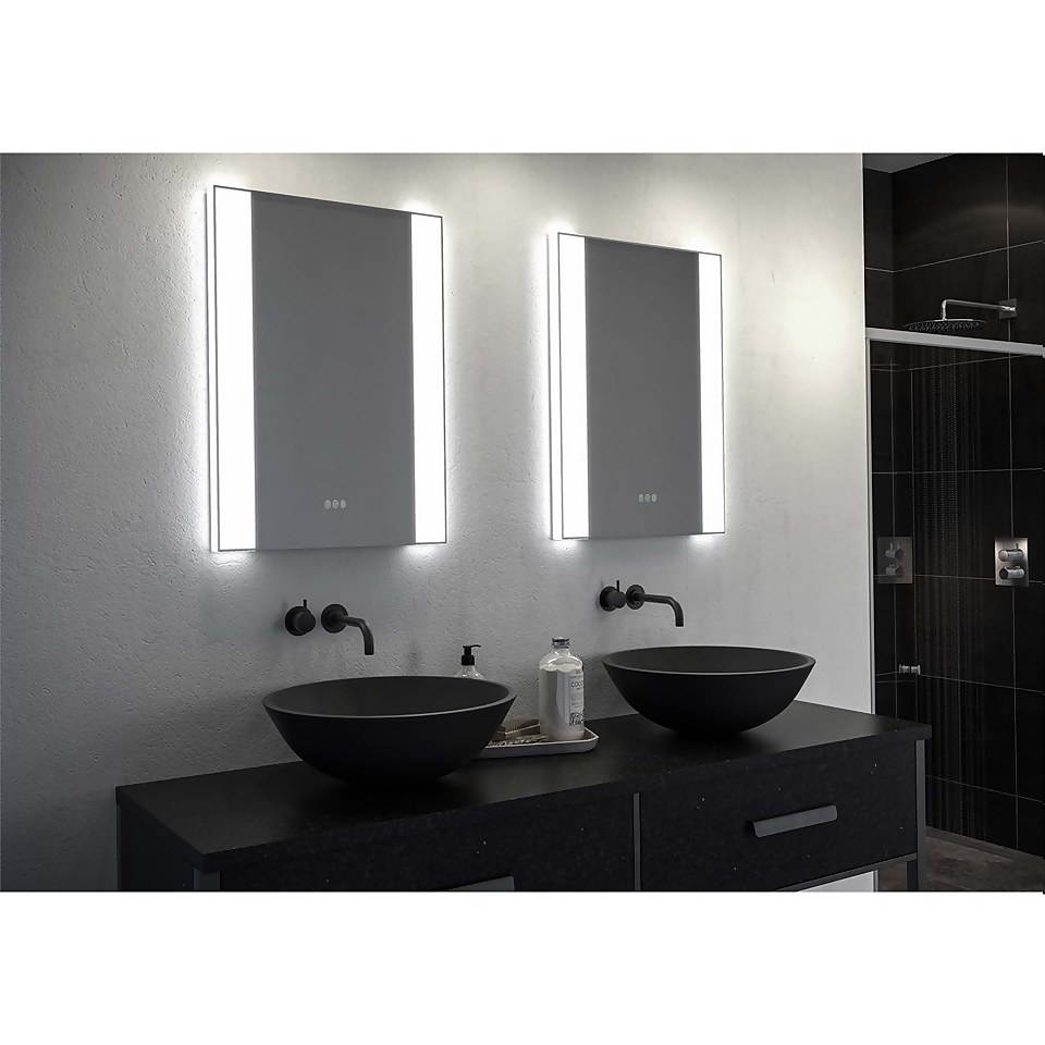Fay Diffused LED Mirror With Demister 500x700mm