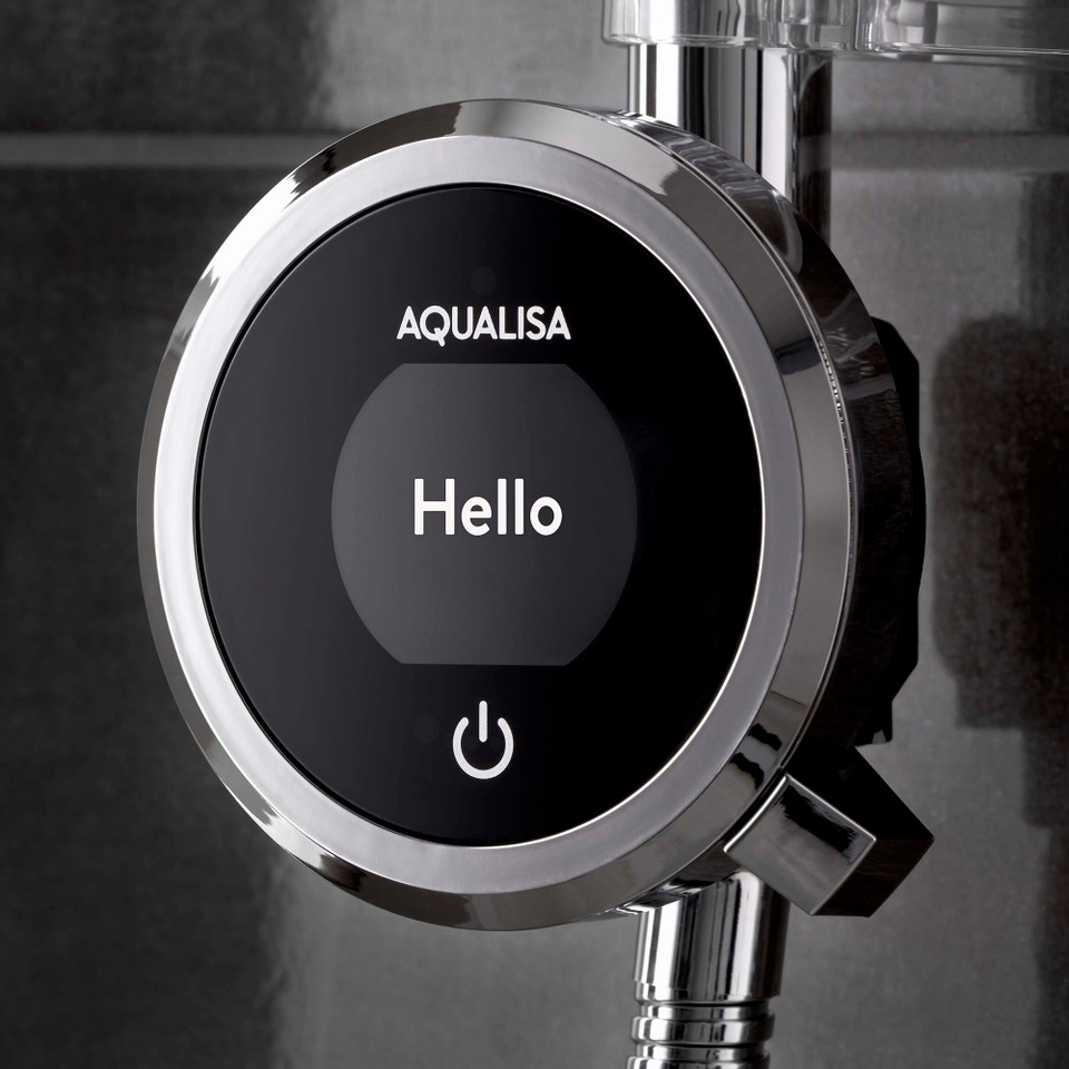 Aqualisa Quartz Touch Exposed Digital Shower - Gravity Pumped