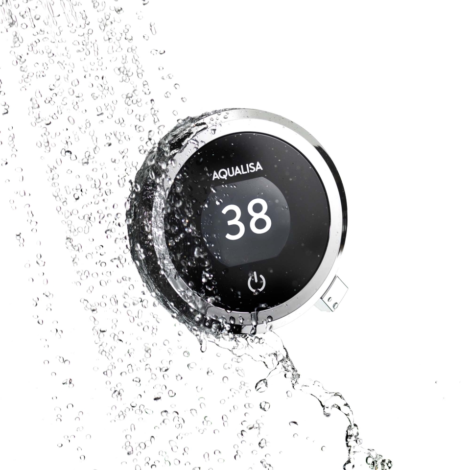 Aqualisa Quartz Touch Concealed Digital Shower & Wall Head Kit for