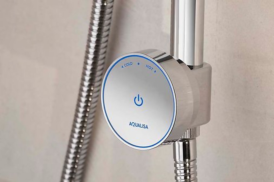 Aqualisa Quartz Blue Exposed Digital Shower - HP/Combi