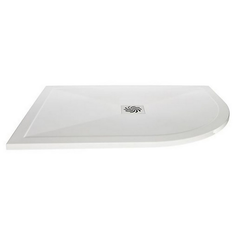 Bathstore Everstone Offset Quadrant Right Hand Shower Tray - 1200 x 900mm