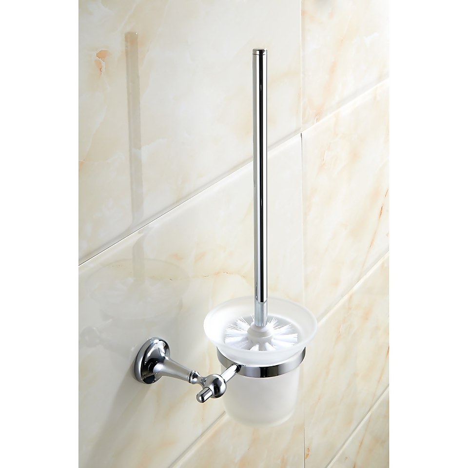 Bathstore Traditional Toilet Brush Holder - Chrome