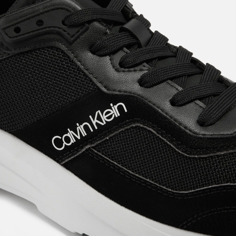 Calvin Klein Men's Suede Low Top Trainers - CK Black