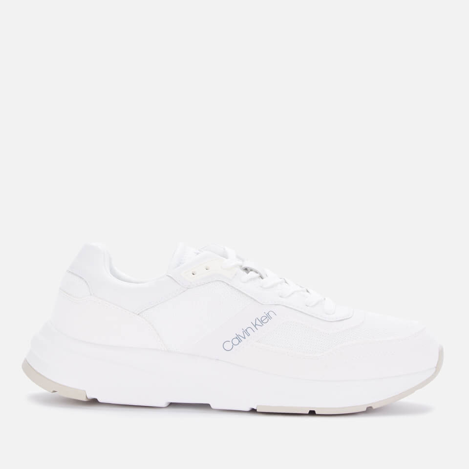 Calvin Klein Men's Low Top Running Style Trainers - White/Sugar Swizzle