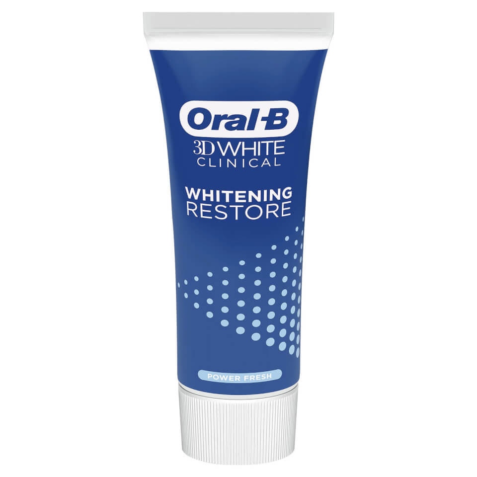 Oral B 3DWhite Clinical Whitening Restore Power Fresh Toothpaste 70ml