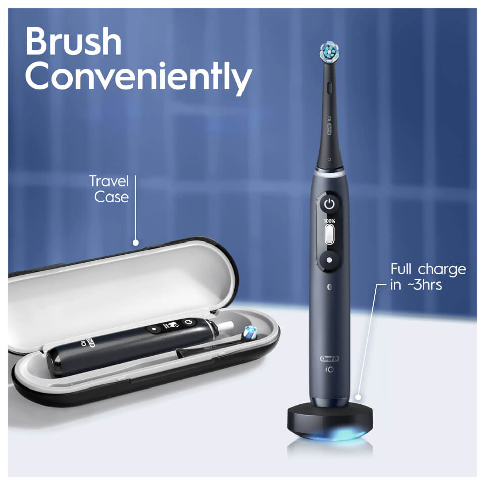Oral B iO - 7 - Black Electric Toothbrush Designed by Braun