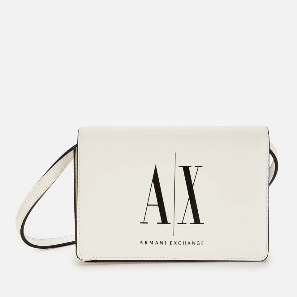 Armani Exchange Women's Icon Cross Body Bag - White