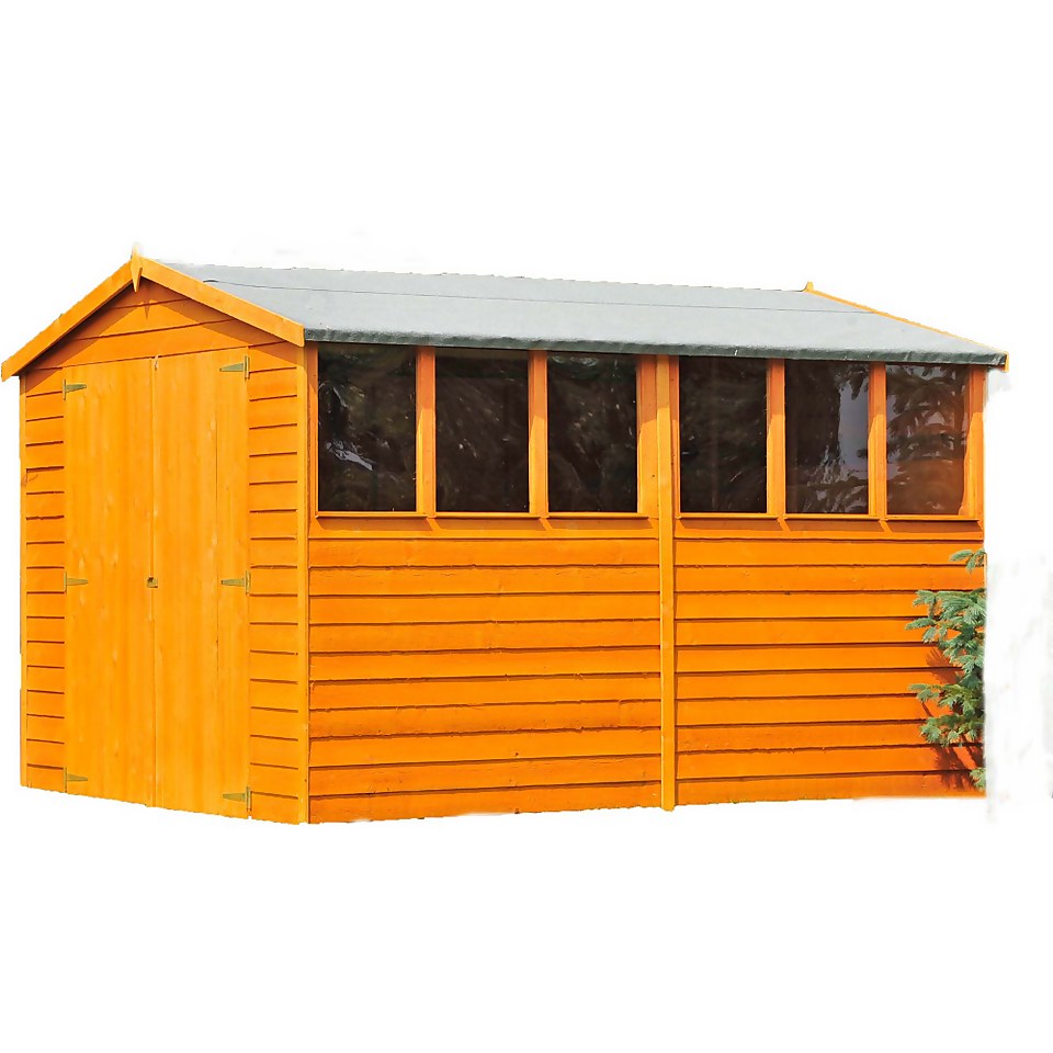 Shire 12 x 6ft Shed Overlap Double Door