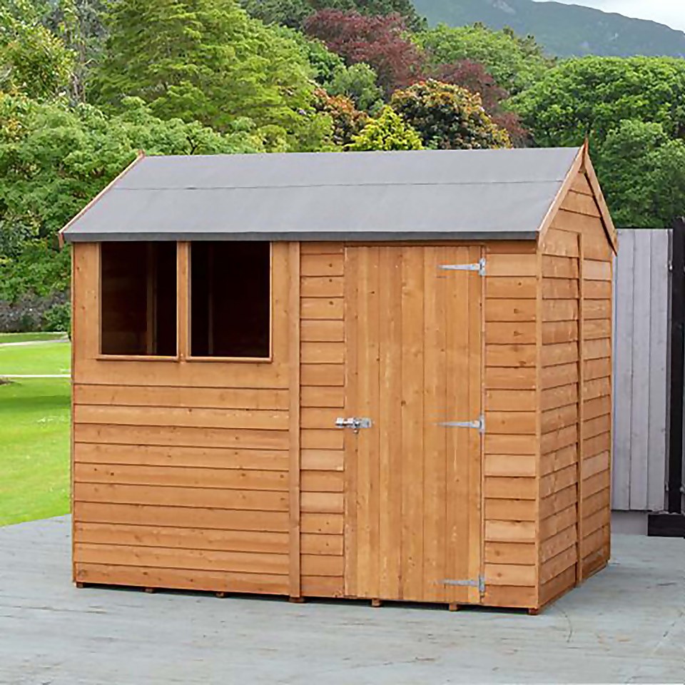 Shire Shed Overlap 8x6 Single Door Reverse Apex