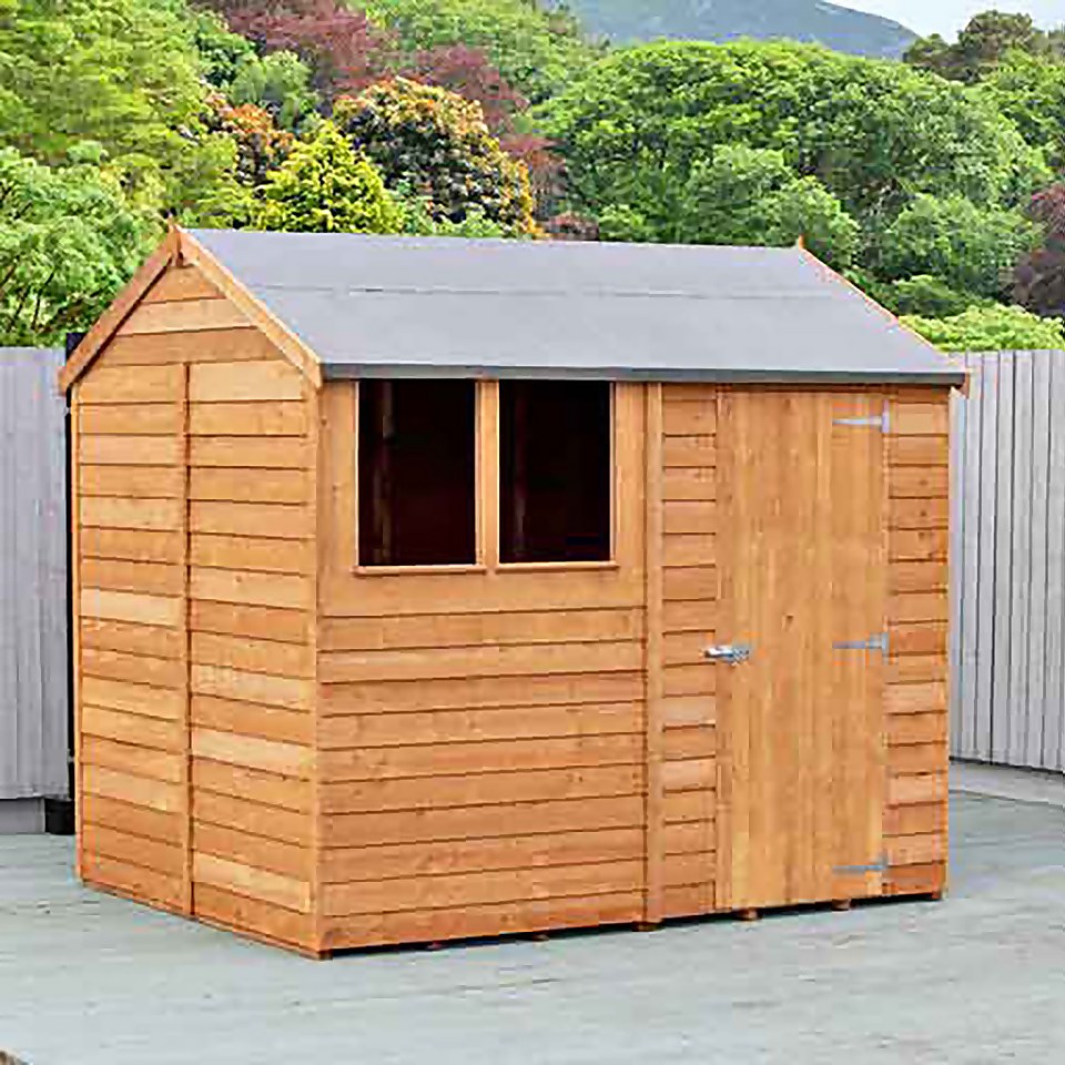 Shire Shed Overlap 8x6 Single Door Reverse Apex