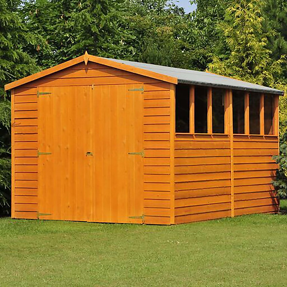 Shire 12 x 8ft Shed Overlap Double Door