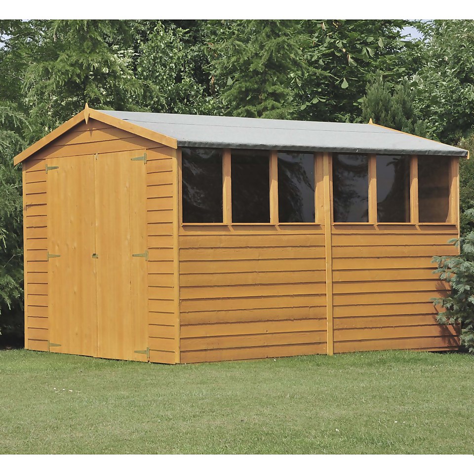 Shire 12 x 8ft Shed Overlap Double Door