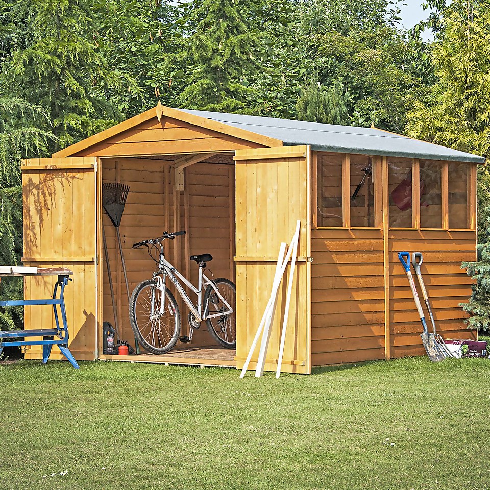 Shire 10 x 8ft Shed Overlap Double Door