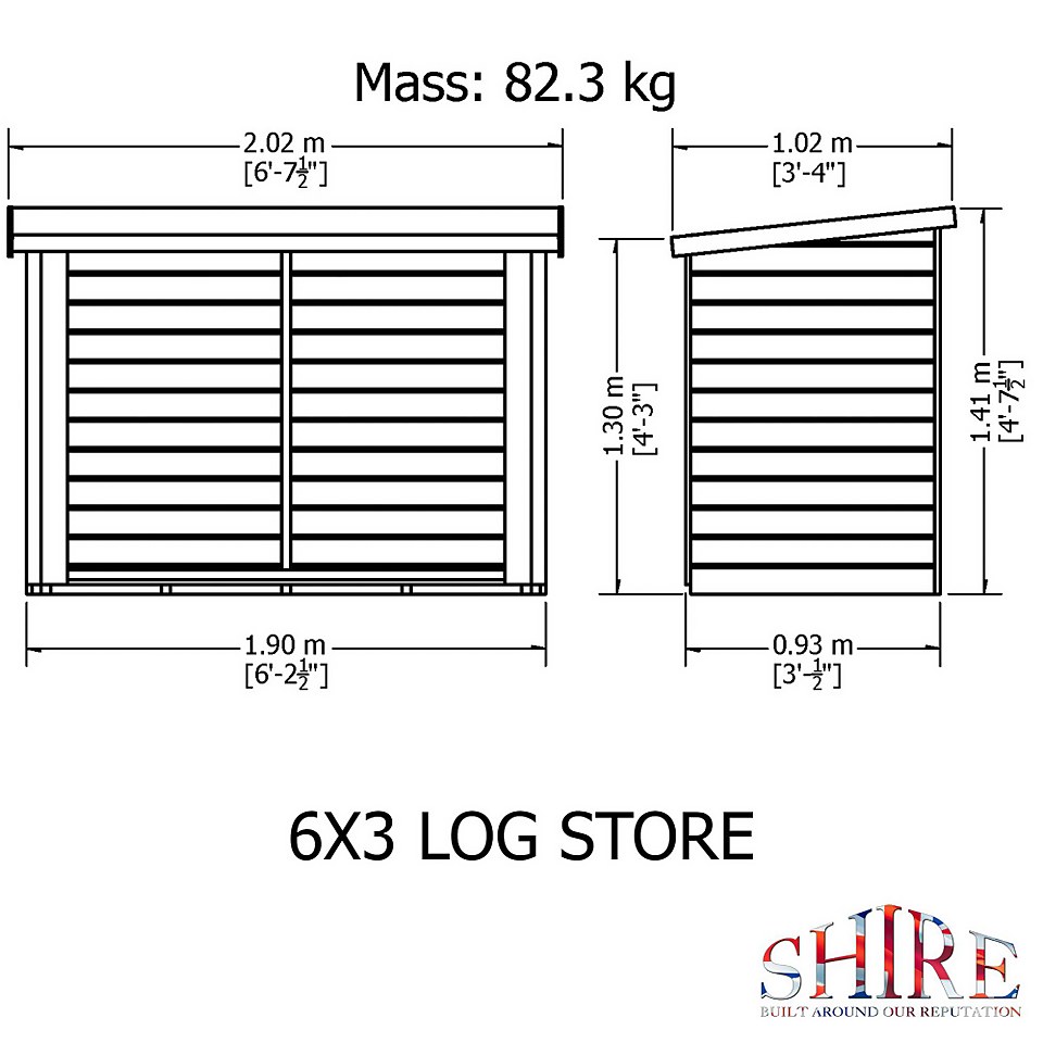 Shire Large Heavy Duty Log Store