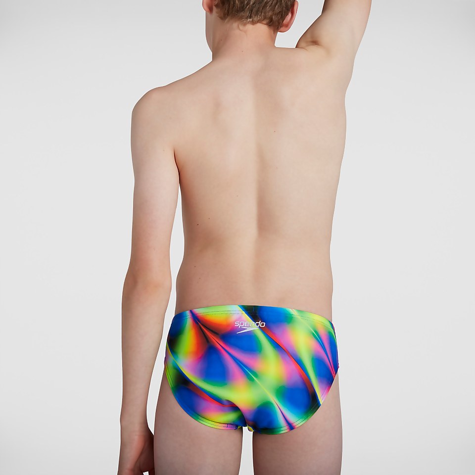 Jungen Allover 6,5 cm Badehose in Blau