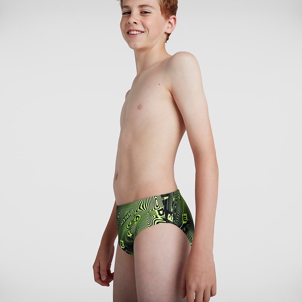 Boys' Allover 6.5cm Trunks Black