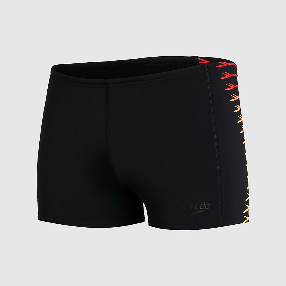 Herren Tech Panel Aquashorts in Schwarz