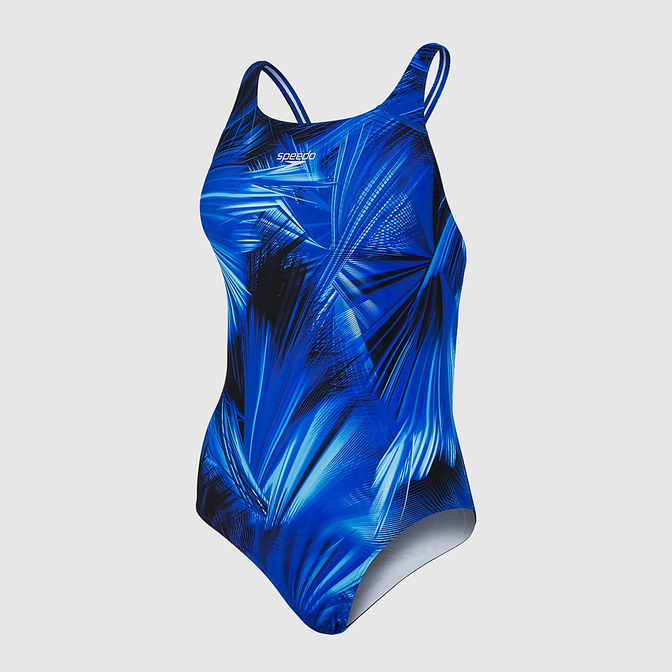 Women's Allover Powerback Swimsuit Blue