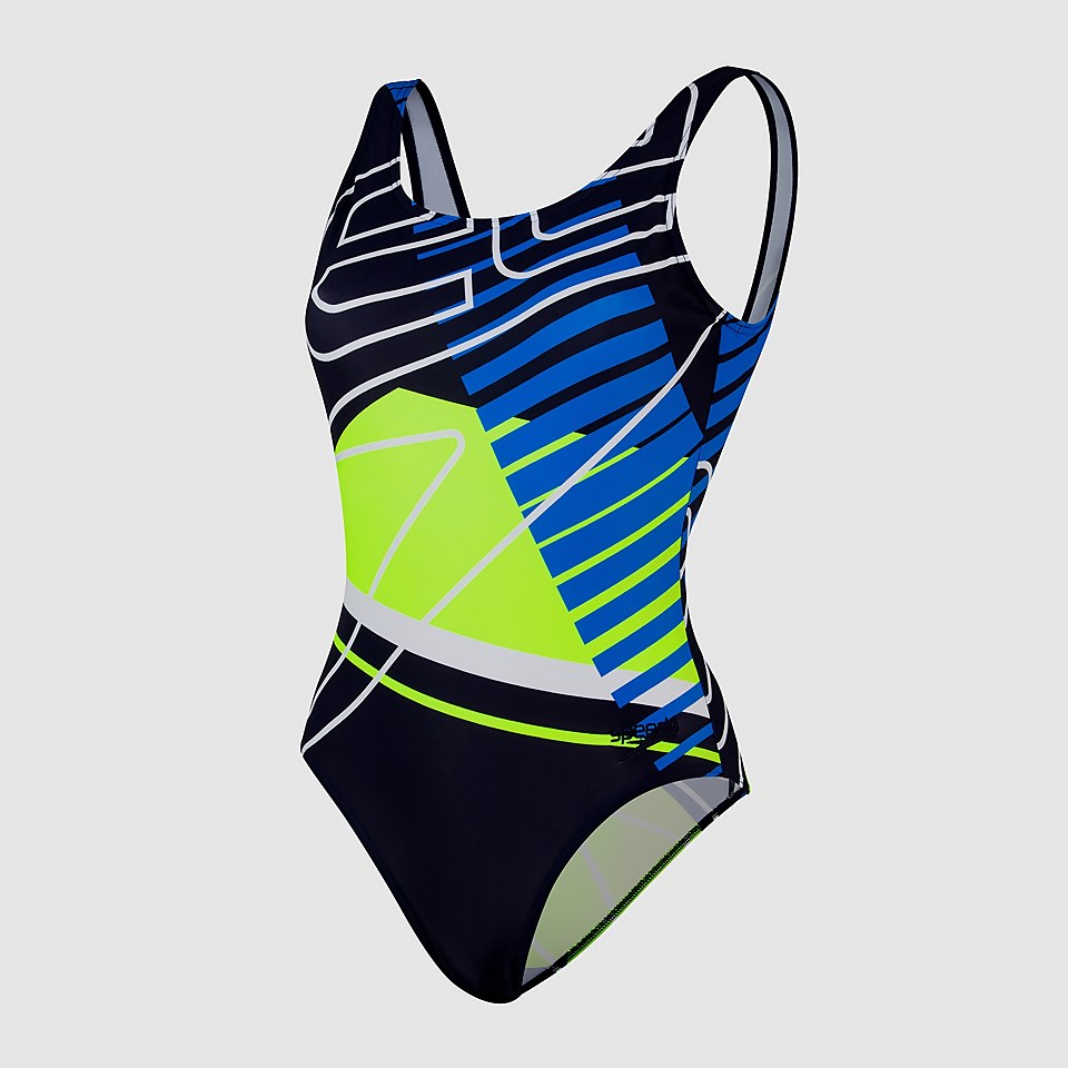 Women's Placement U-Back Swimsuit Navy