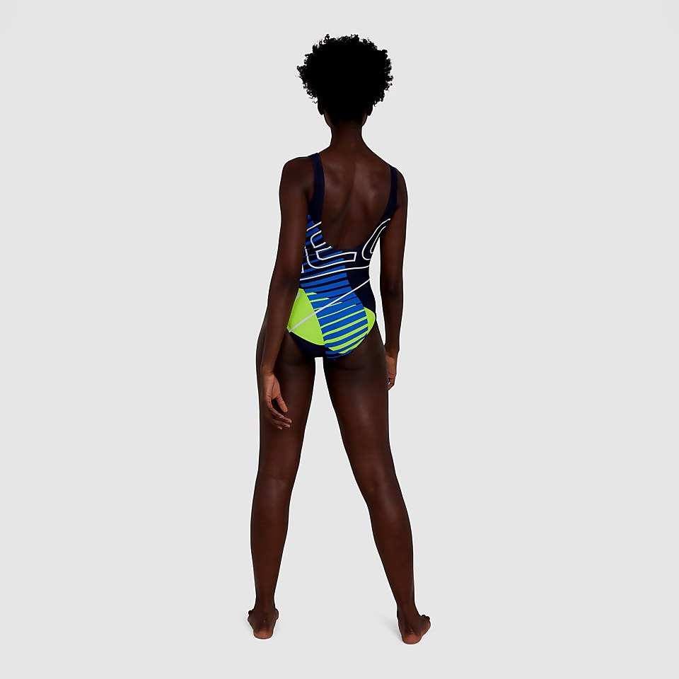 Women's Placement U-Back Swimsuit Navy