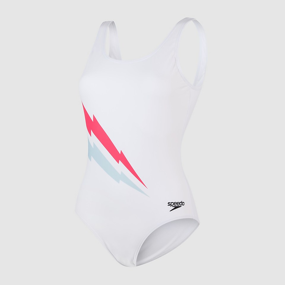 Women's Placement U-Back Swimsuit White