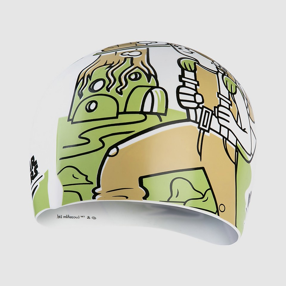 Junior Star Wars Slogan Print Cap Yoda White