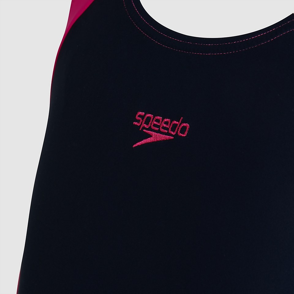 Junior Boom Splice Muscleback Swimsuit Navy
