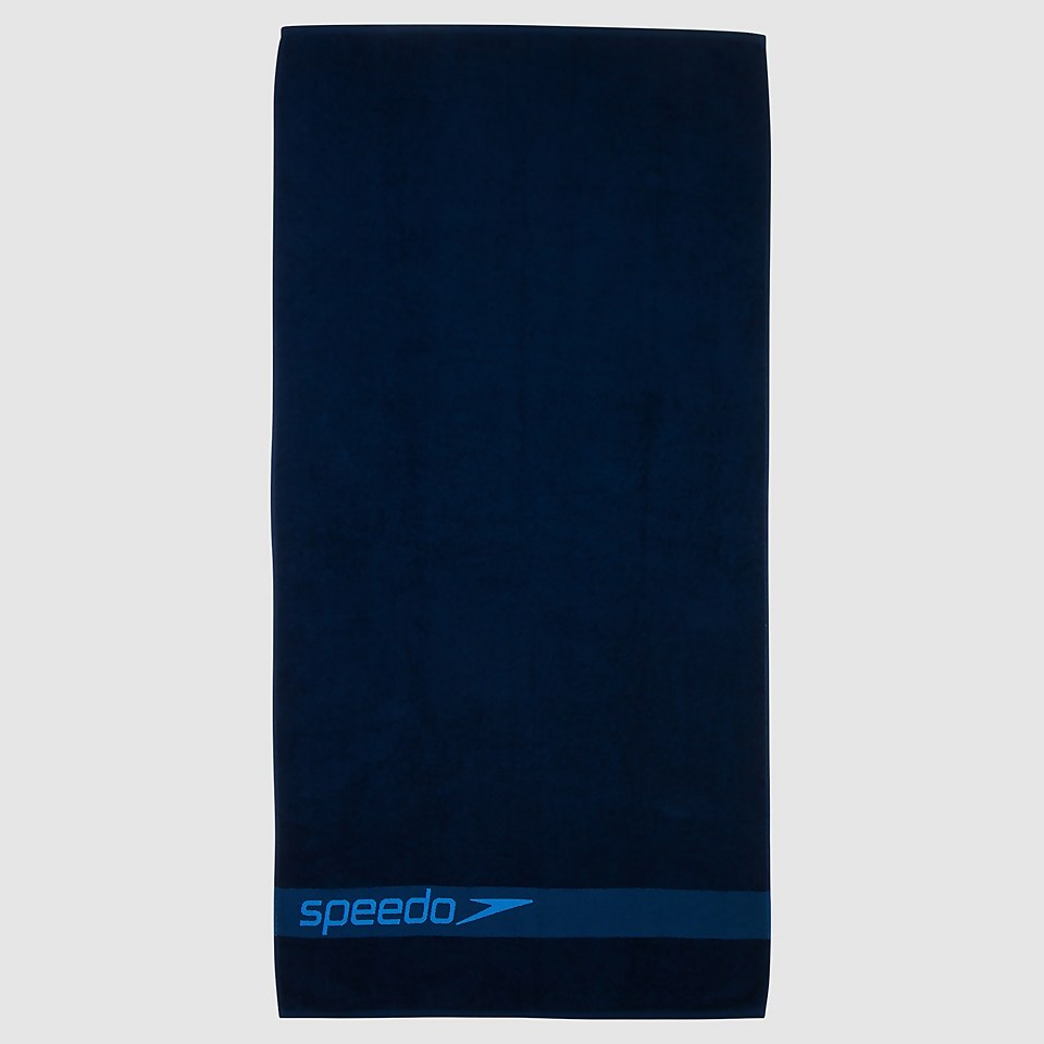 Speedo Border Towel Navy