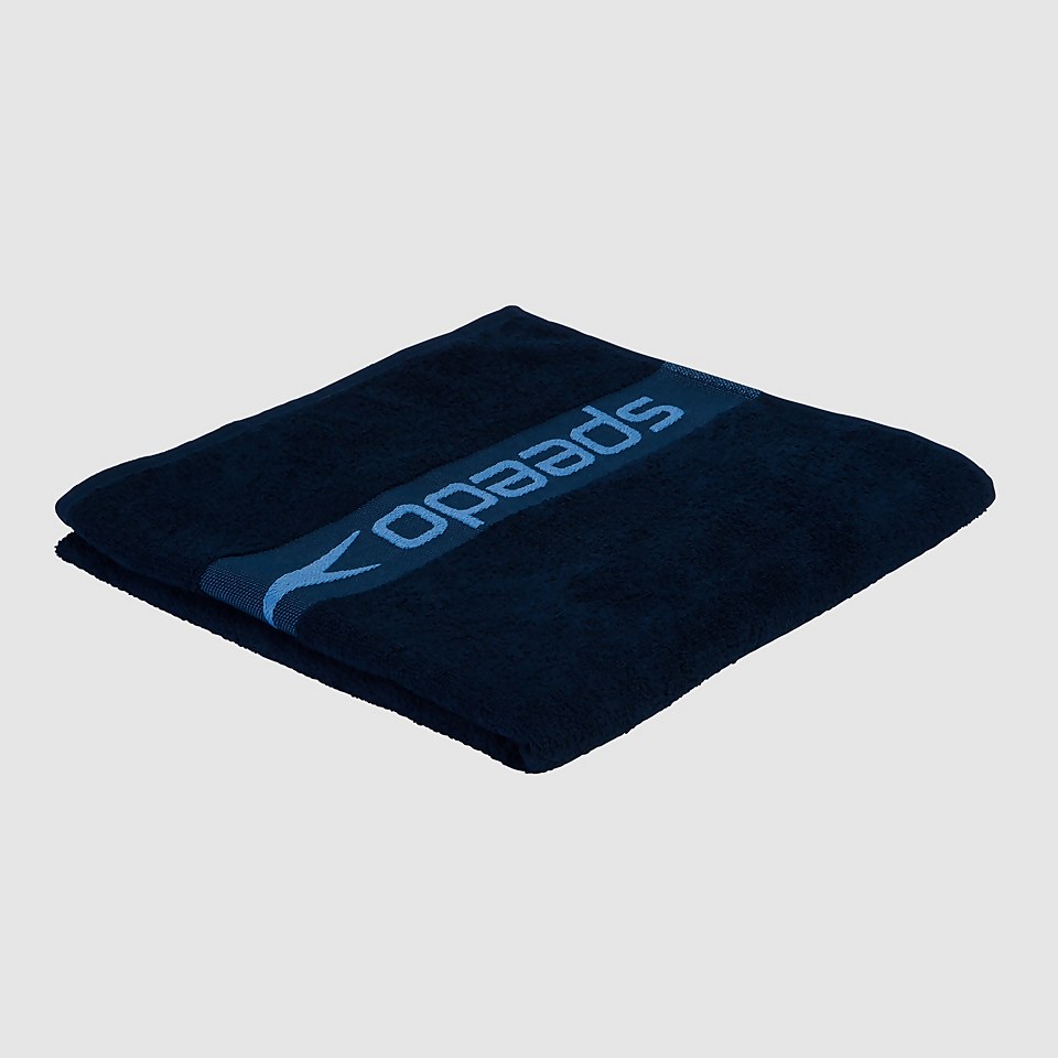 Speedo Border Towel Navy
