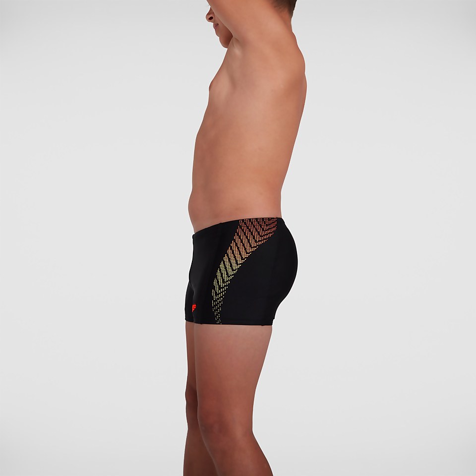 Boys' Plastisol Placement Aquashort Black
