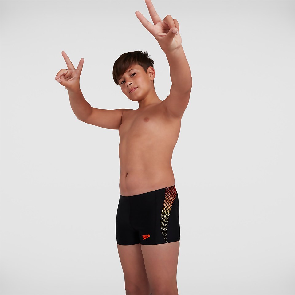 Boys' Plastisol Placement Aquashort Black