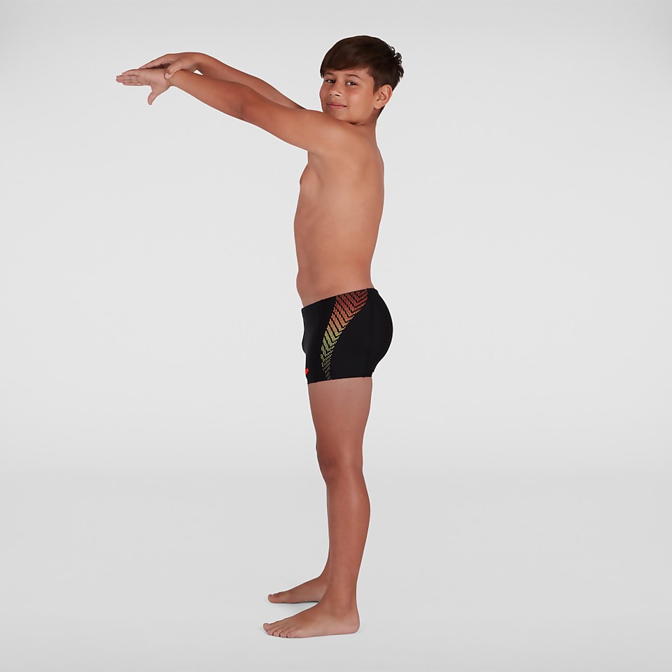 Boys' Plastisol Placement Aquashort Black