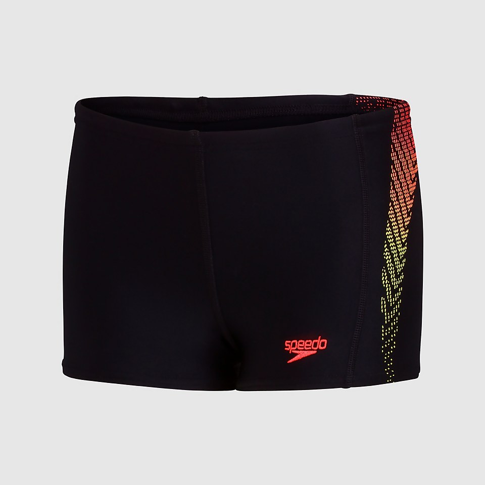 Boys' Plastisol Placement Aquashort Black