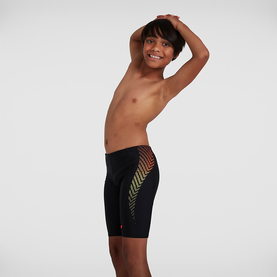Boys' Plastisol Placement Jammer Black