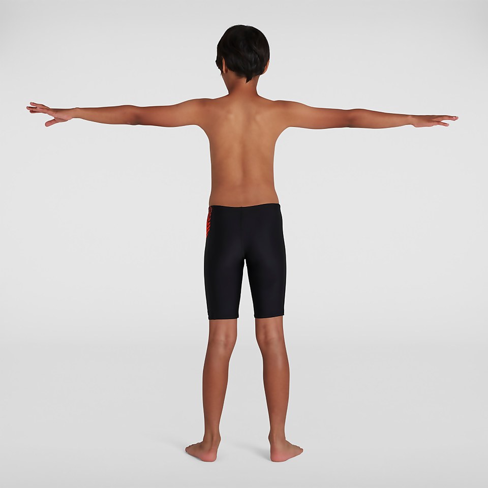 Boys' Plastisol Placement Jammer Black