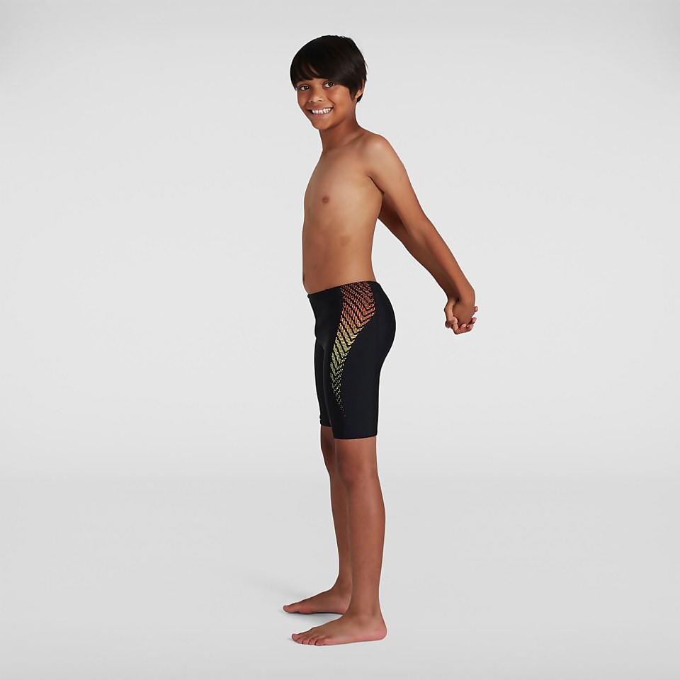 Boys' Plastisol Placement Jammer Black