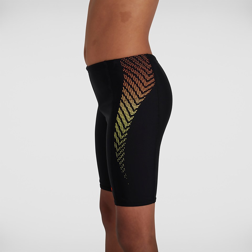 Boys' Plastisol Placement Jammer Black