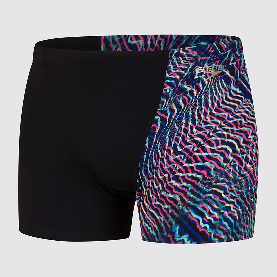 Men's ColourRipple Digital V-Cut Aquashort Black