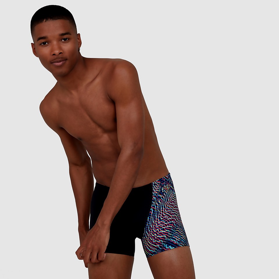 Men's ColourRipple Digital V-Cut Aquashort Black