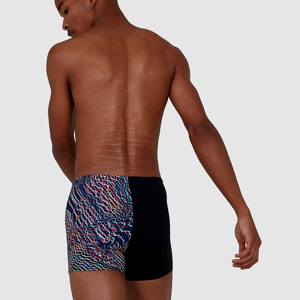 Men's ColourRipple Digital V-Cut Aquashort Black