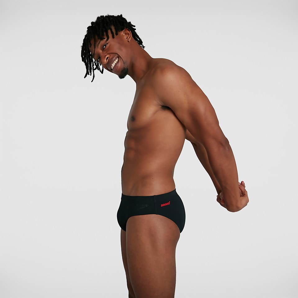 Slip de bain Homme Tech Panel 7 cm Noir
