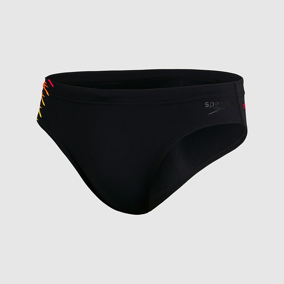 Slip de bain Homme Tech Panel 7 cm Noir