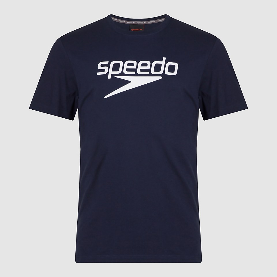 Unisex Team Classic Logo Print T Shirt Navy