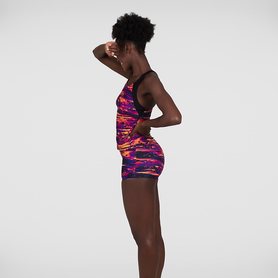 Mix & Match Boyleg Short Printed Black