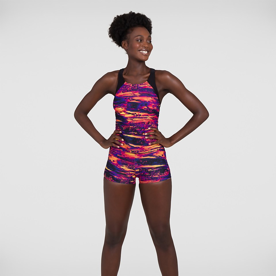 Mix & Match Boyleg Short Printed Black