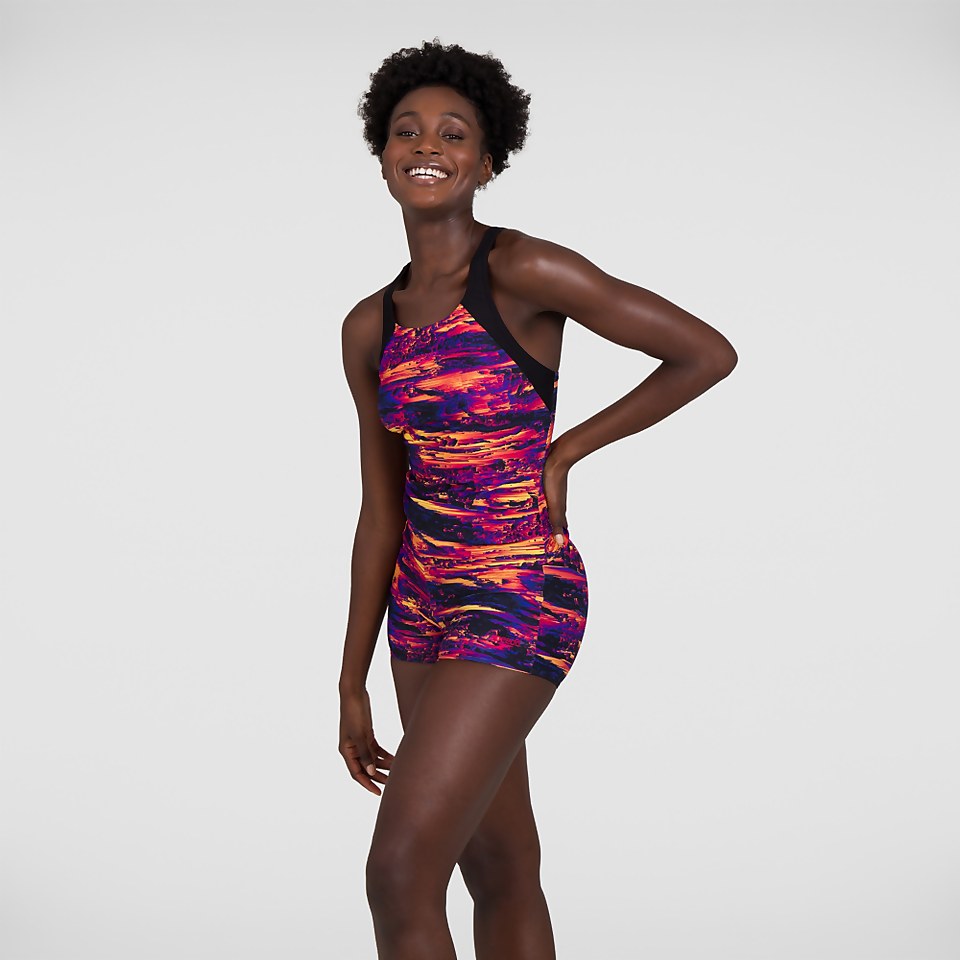Mix & Match Boyleg Short Printed Black
