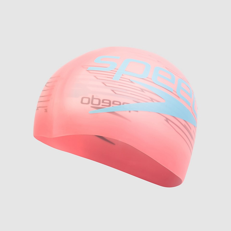 Bonnet de bain Enfant Réversible Slogan Rose